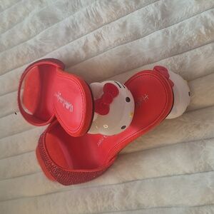 Katy Perry Hello Kitty Red Open-Toe Slide Sandals Sz9